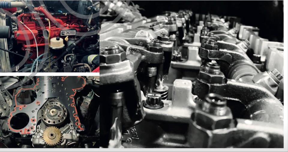 Engine and drivetrain work